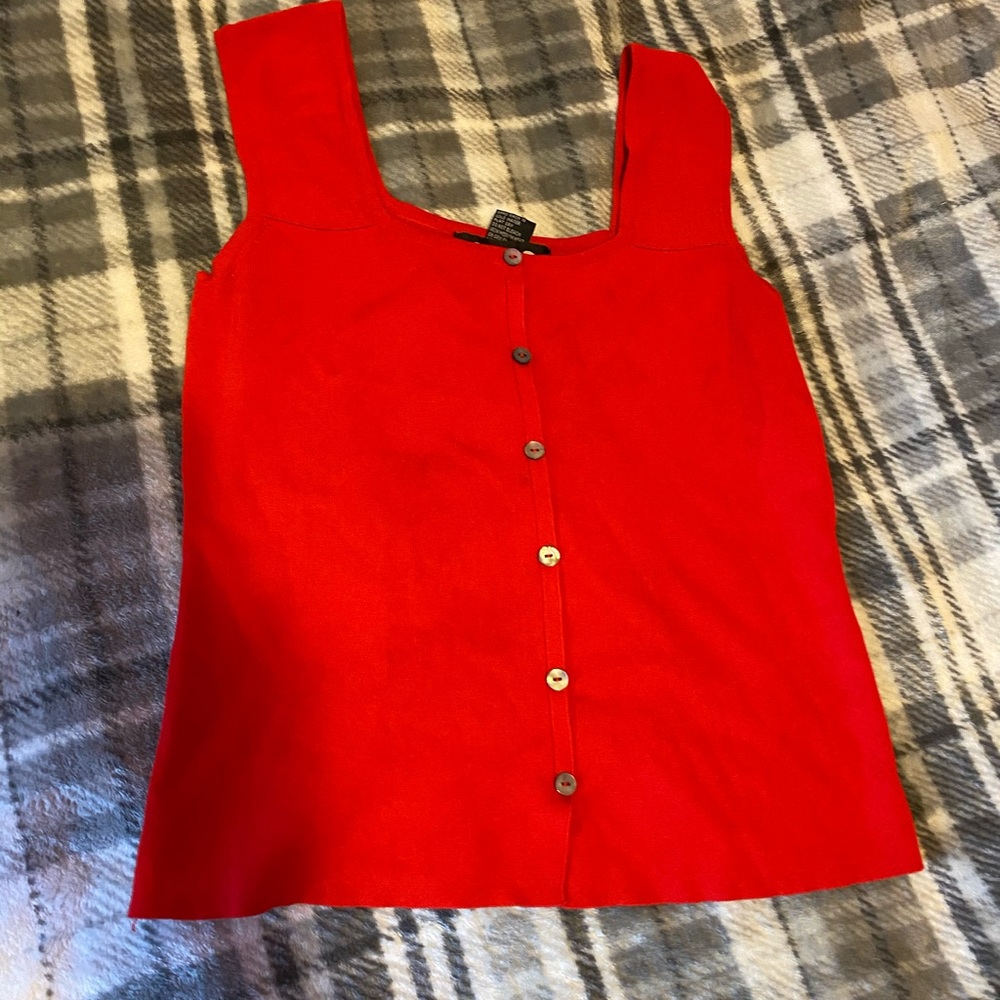 J.A.C Women’s Red Button Top